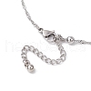 304 Stainless Steel Singapore Chain Anklets AJEW-AN00646-4