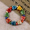 Handmade Porcelain Beaded Stretch Bracelets for Women FS-WG726AB-04-1