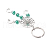 Woven Net/Web with Moon Alloy Keychain KEYC-JKC01242-5
