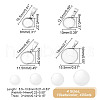 ARRICRAFT 40Pcs 4 Styles 304 Stainless Steel Pendant Cabochon Settings FIND-AR0004-27-2