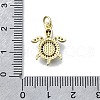 Brass Micro Pave Clear Cubic Zirconia Pendants KK-V010-07G-02-3