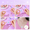 4Pcs Brass Round Ball Cable Chain Necklace Making NJEW-TAC0019-14