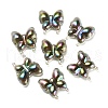 Luminous UV Plating Rainbow Iridescent Acrylic Beads OACR-F006-03B-2