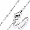 Tarnish Resistant 304 Stainless Steel Pendant Necklaces NJEW-G287-15P-3