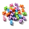 UV Plating Opaque Acrylic Beads SACR-Z007-02F-1