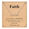 Mountain 216 Stainless Steel Mustard Seed Pendant Necklaces for Women WG511AE-04-1