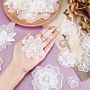 AHADEMAKER 20Pcs 10 Style Sew on Computerized Embroidery Polyester Clothing Patches PATC-GA0001-05-3