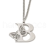 201 Stainless Steel Necklaces NJEW-Q336-01B-P-3