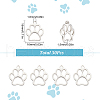 SUNNYCLUE 30Pcs 201 Stainless Steel Pet Pendants STAS-SC0004-96-2