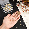 Beebeecraft 100Pcs 2 Colors Brass with Rhinestone Spacer Beads KK-BBC0015-99-3