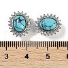 Synthetic Turquoise Sew on Rhinestone KK-P283-02B-P-3