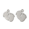 Non-Tarnish 304 Stainless Steel Charms STAS-J042-25P-1