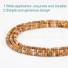 GOMAKERER 3 Strands Natural Picture Jasper Beads Strands G-GO0001-55-3