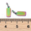 Ion Plating(IP) 304 Stainless Steel Pendants STAS-I311-31A-RC-2