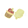 Golden Plated Alloy Enamel Pendants ENAM-Z017-02G-2