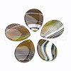 Natural Banded Agate Pendants G-S330-34B-1