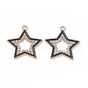 Alloy Rhinestone Pendants X-FIND-C019-49KCG-03-2