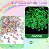 Luminous Acrylic Beads MACR-YW0002-96-4