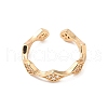 Brass Micro Pave Cubic Zirconia Open Cuff Rings RJEW-R146-02KCG-3