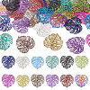  48Pcs 12 Styles 430 & 201 Stainless Steel Filigree Pendants STAS-TA0002-19-9