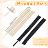 BENECREAT 8Pcs 2 Colors Polyester Hat Size Reducer Liner AJEW-BC0006-98-2