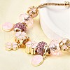 Alloy Enamel European Beads Charm Bracelets BJEW-F495-01G-4