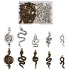 Beadthoven 40 Pcs 10 Styles Alloy Pendants FIND-BT0001-01-8