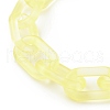 Transparent Acrylic Cable Chain Wristlet Straps HJEW-JM00665-01-3