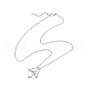 304 Stainless Steel Empty macrame Pouch Pendant Singapore Chain Necklaces NJEW-JN05285-01-5