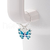 7Pcs 7 Colors Butterfly Alloy Rhinestone & Enamel Cup Charms HJEW-JM02864-3