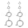 GOMAKERER 24Pcs 4 Styles 304 Stainless Steel Spring Ring Clasps STAS-GO0001-22-1