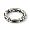 Tibetan Style 316 Surgical Stainless Steel Spring Gate Rings STAS-E191-02AS-2
