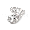 Brass Micro Pave Cubic Zirconia Pendants KK-D283-10P-2