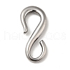 Tibetan Style 304 Stainless Steel S Hook Clasps STAS-G278-44AS-1