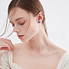 Beebeecraft 5 Pairs 5 Colors Hypoallergenic Bioceramics Zirconia Ceramic Stud Earrings for Sensitive Ears EJEW-BBC0001-42B-5