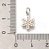 Brass Micro Pave Orange Cubic Zirconia Pendants KK-L225-016P-3