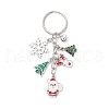 Alloy Enamel Brass Bell Keychains KEYC-TA00039-2