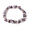 Natural Mixed Gemstone Chips Stretch Bracelets BJEW-JB11070-02-1