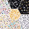 SOFPLATE 840Pcs 7 Styles Opaque Acrylic Beads OACR-SP0001-27-1