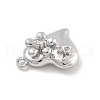 Brass Micro Pave Cubic Zirconia Pendants KK-D283-13P-2