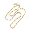 2.5MM Brass Ball Chain Necklaces NJEW-M108-04G-2