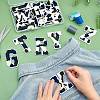   Cow Print Pattern Towel Embroidery Style Cloth Iron on/Sew on Patches AJEW-PH0004-24-7