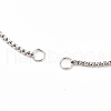 Tarnish Resistant 304 Stainless Steel Box Chains/Venice Chains Bracelets Making AJEW-JB00783-01-2