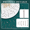 Unicraftale 140Pcs 7 Styles 304 Stainless Steel Connector Charms STAS-UN0060-49-5