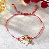 Brass Bead Star Heart Bracelets ZM7063-2