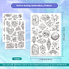 4 Sheets 11.6x8.2 Inch Stick and Stitch Embroidery Patterns DIY-WH0455-025-2
