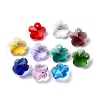 100Pcs 10 Colors Glass Pendants AJEW-H154-08C-2