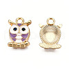 Alloy Enamel Pendants X-ENAM-S119-014D-1