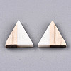 Opaque Resin & Wood Cabochons CRES-N028-001A-B03-2