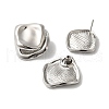 Stainless Steel Stud Earrings for Women EJEW-C110-09P-2